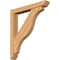Ekena Millwork Funston Slat Smooth Bracket w/ Offset Brace, Western Red Cedar, 5 1/2"W x 36"D x 40"H BKT0604X36X40FST06SWR - alternate 1